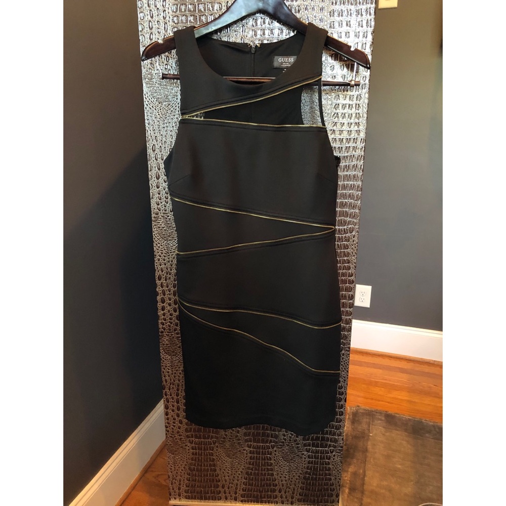 GUESS Black Zippered Dress